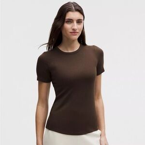 lululemon Brown Hold Tight Short Sleeve Tee